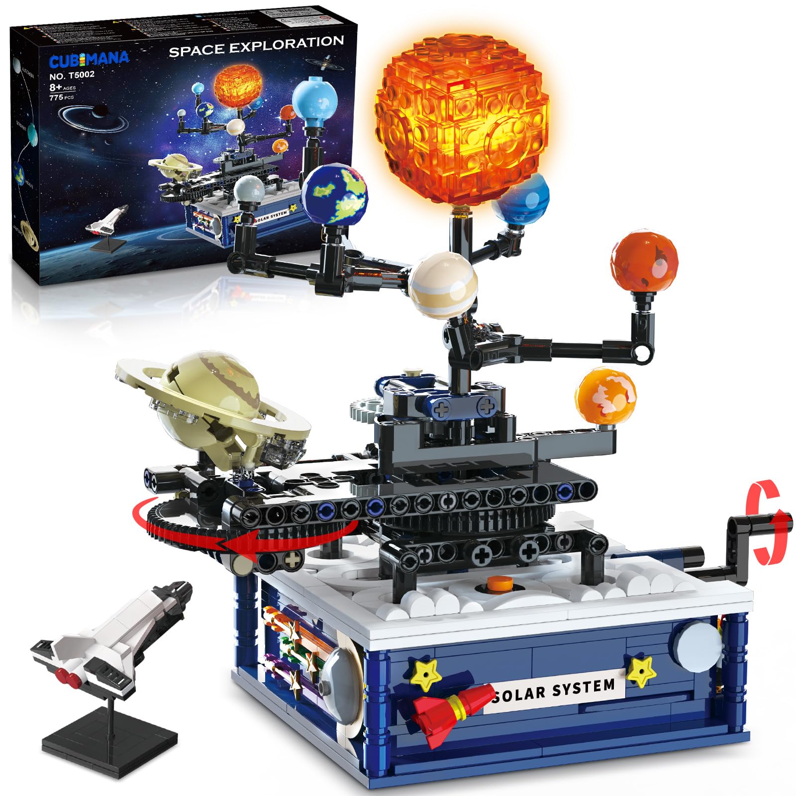Amazon.com: CUBIMANA Solar System Building Sets with Light for
